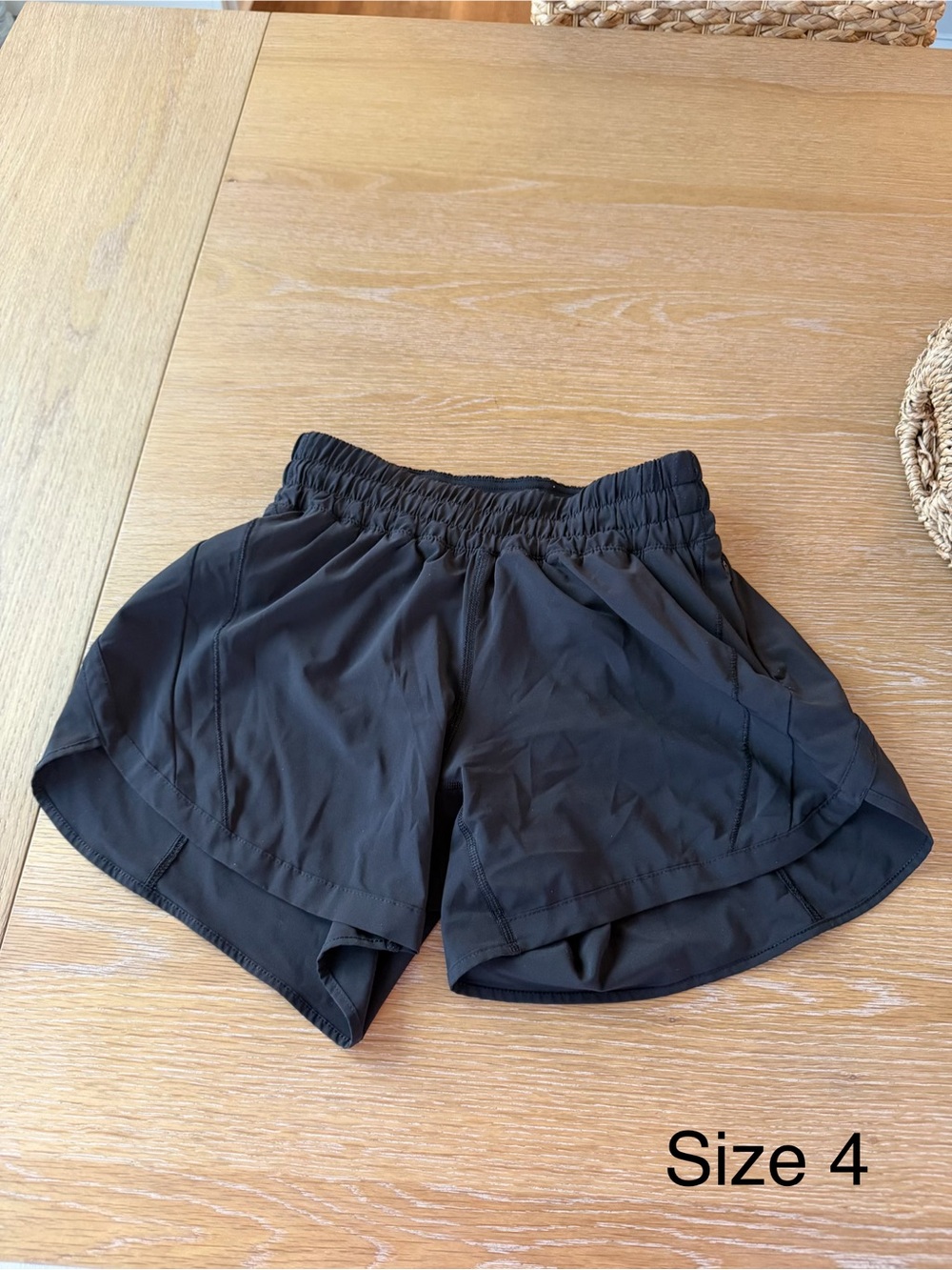 Women’s Black Athletic Shorts - Size 4